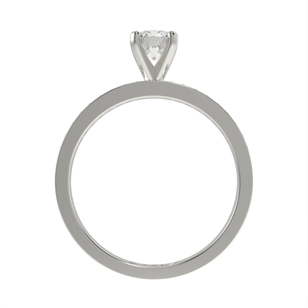 Graceful brilliance pave ring