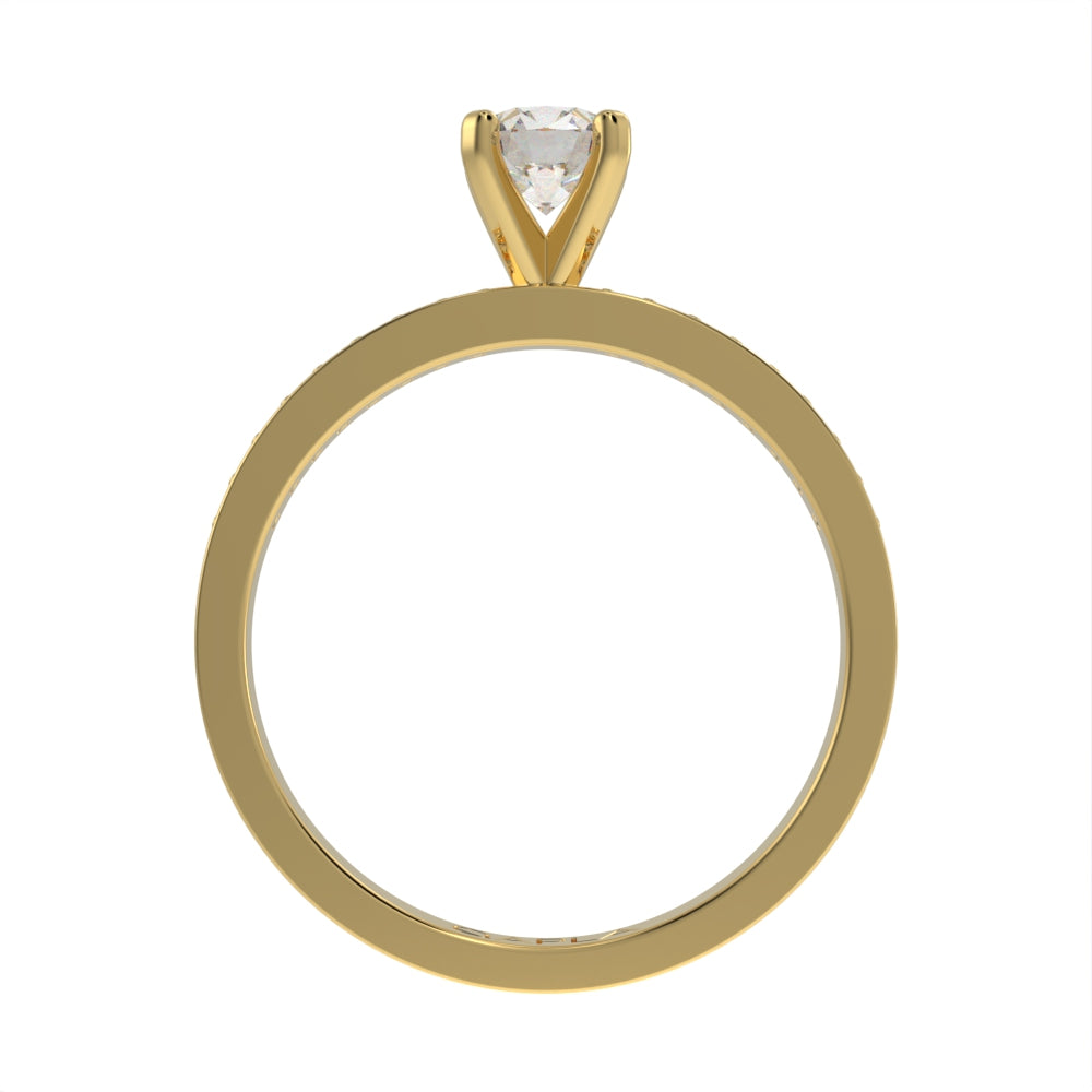 Graceful brilliance pave ring