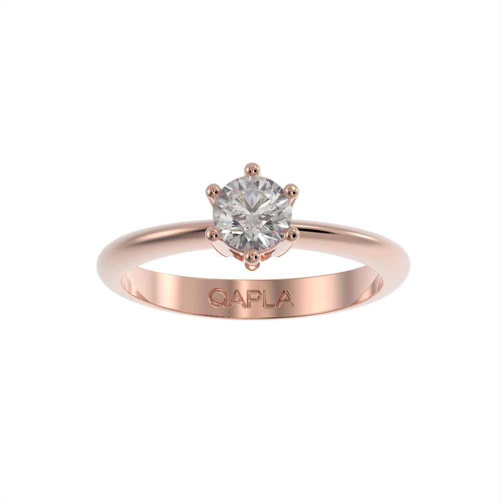 Brilliant elegance solitaire ring