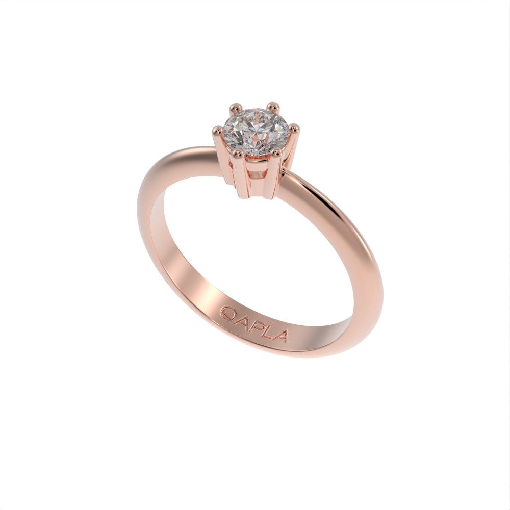 Brilliant elegance solitaire ring