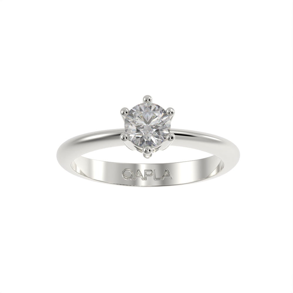 Brilliant elegance solitaire ring