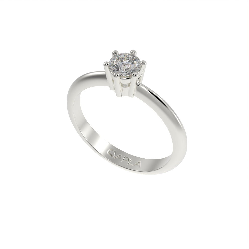 Brilliant elegance solitaire ring