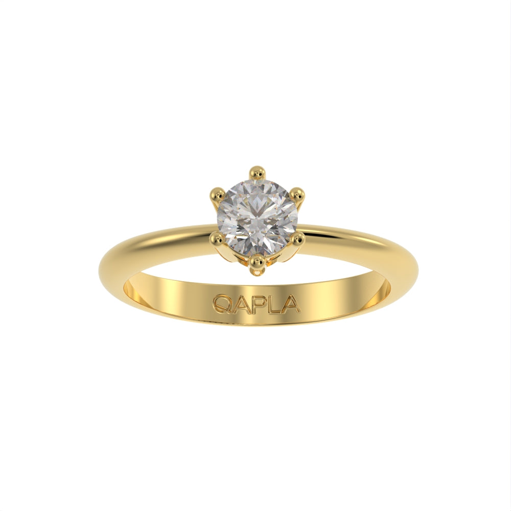 Brilliant elegance solitaire ring