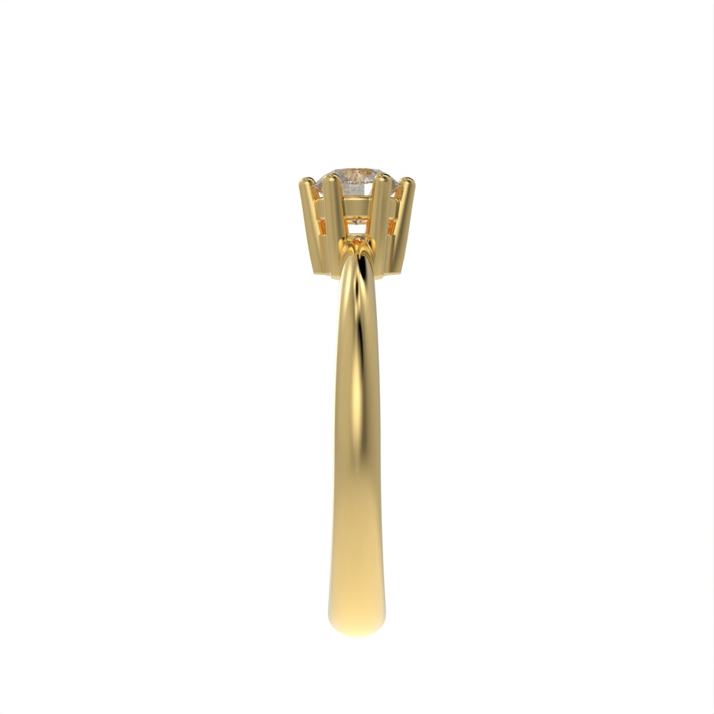 Brilliant elegance solitaire ring