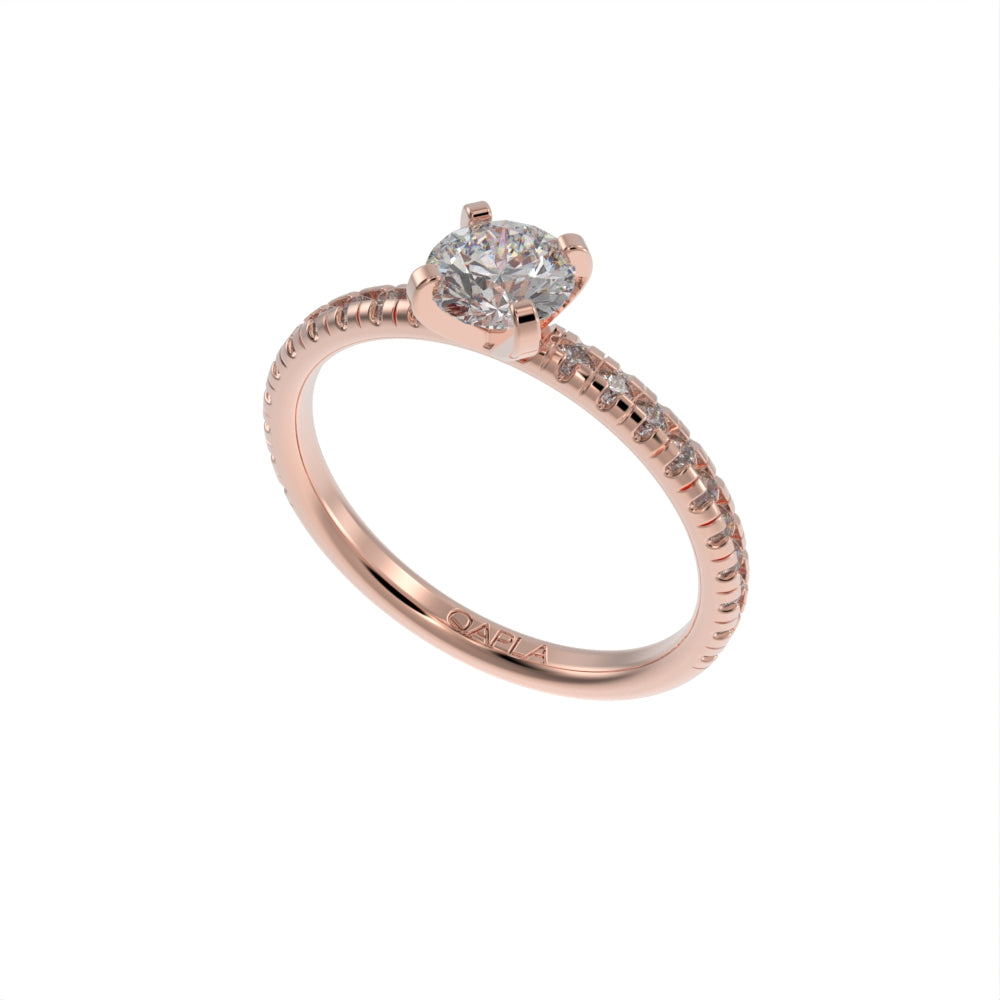 Sleek brilliance pave ring
