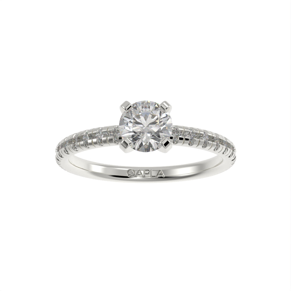 Sleek brilliance pave ring