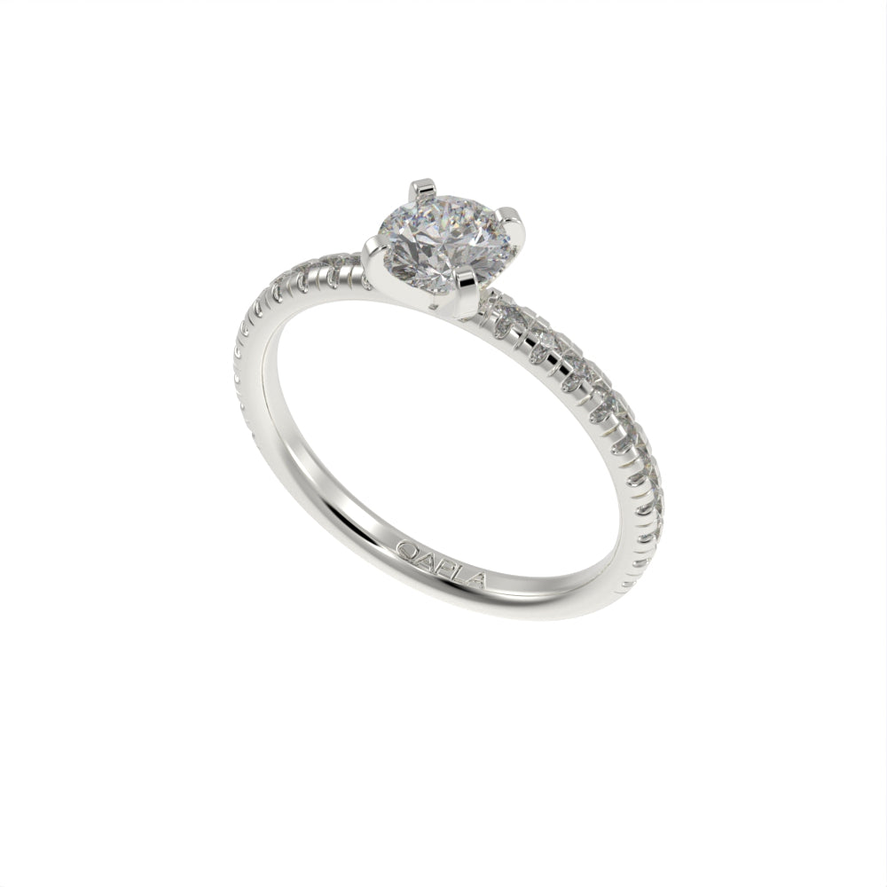 Sleek brilliance pave ring