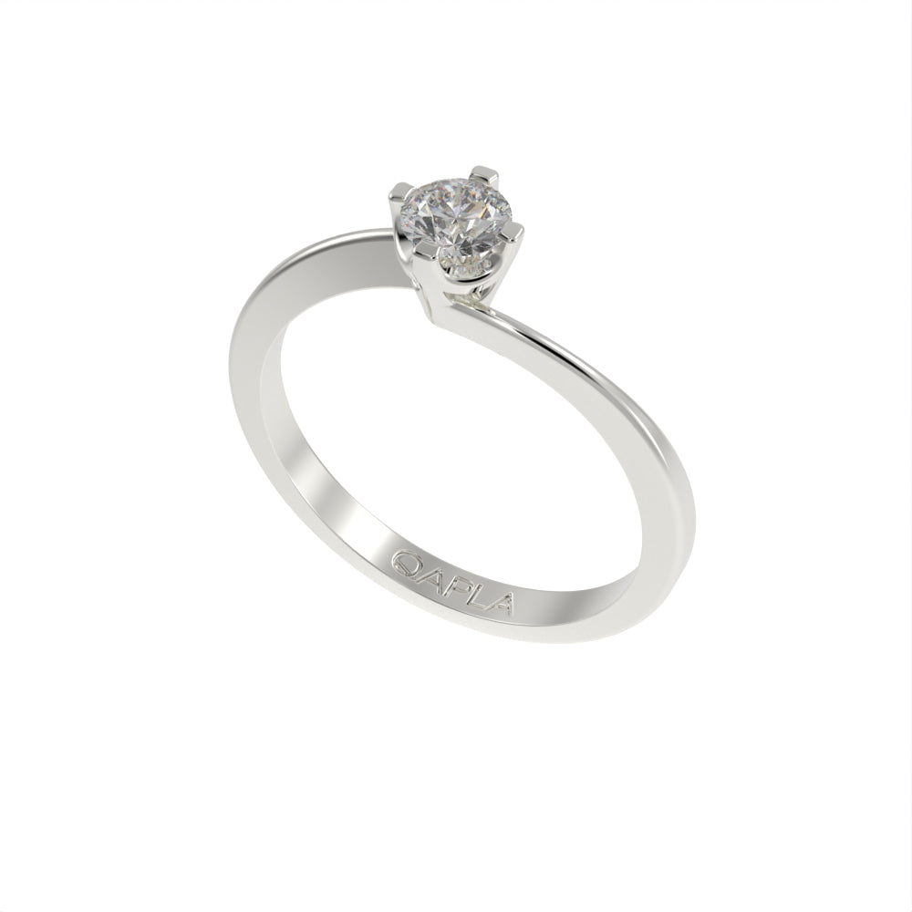 Delicate brilliant wave unique ring