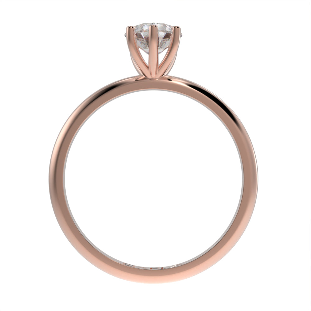 Majestic Pear solitaire ring