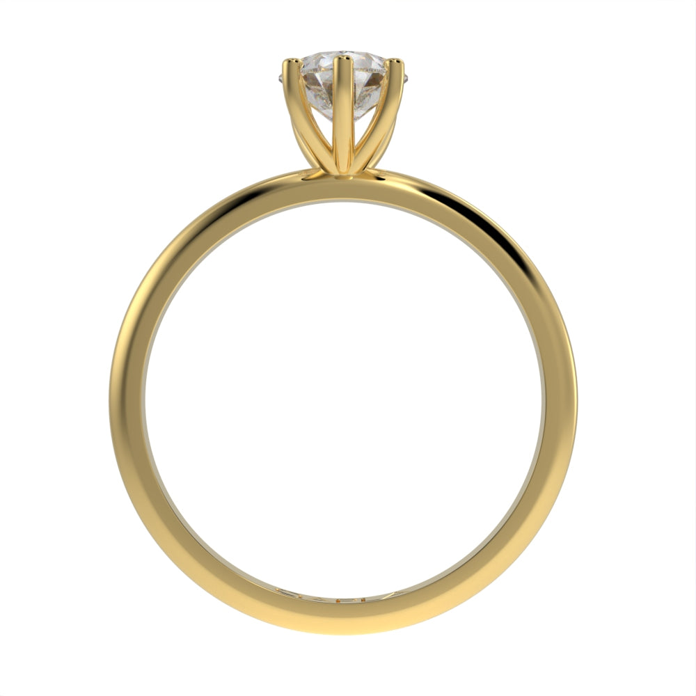 Majestic Pear solitaire ring
