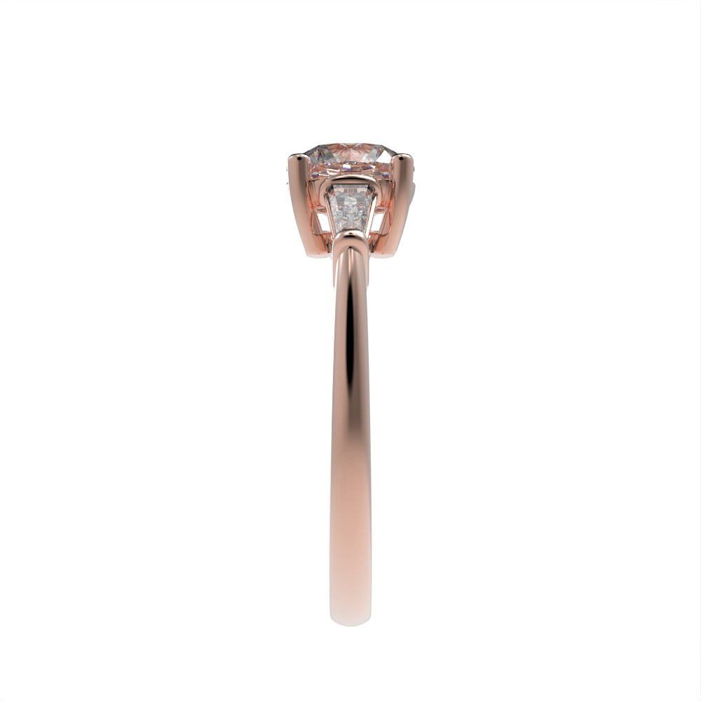 Three stone tapered baguette