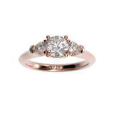 Classic Three stone pear ring