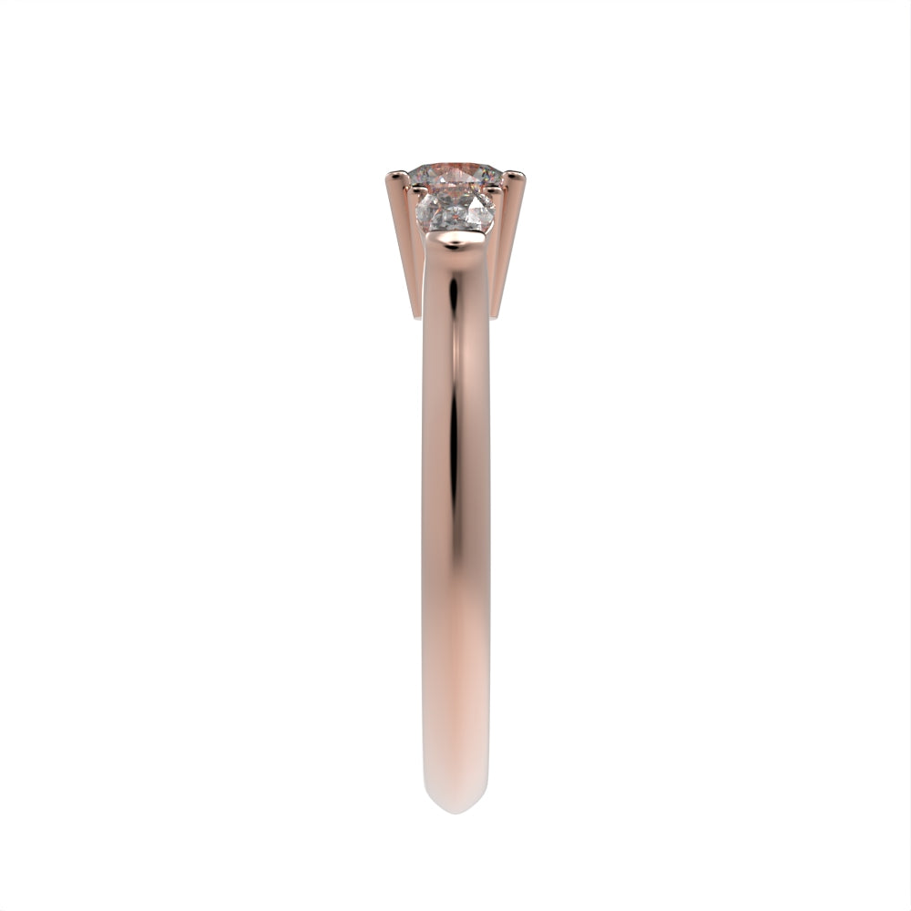 Classic Three stone pear ring