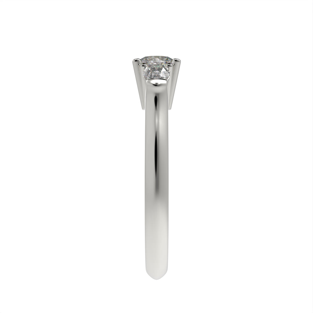 Classic Three stone pear ring
