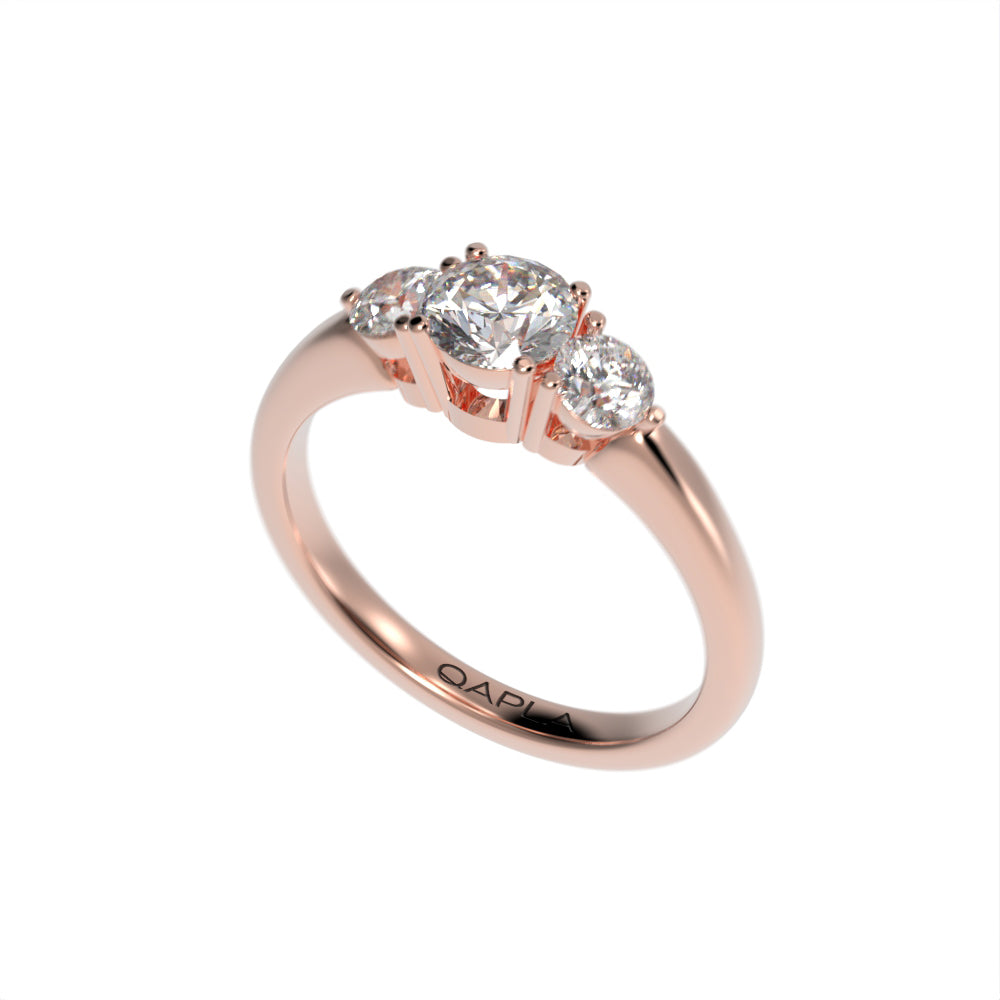 Luxe Three stone brilliant