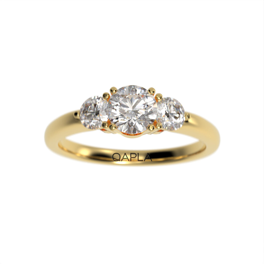 Luxe Three stone brilliant