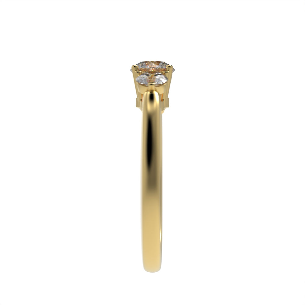 Luxe Three stone brilliant