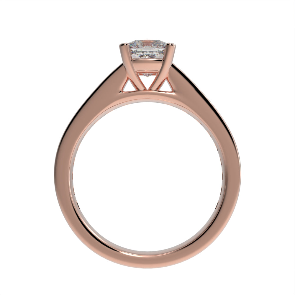 Luxe cushion pave ring