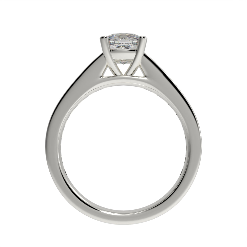 Luxe cushion pave ring