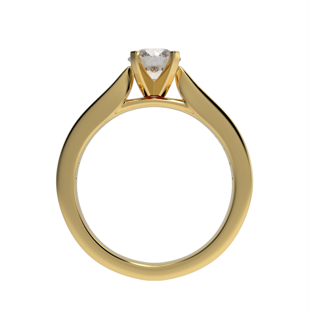 Classical brilliant pave ring