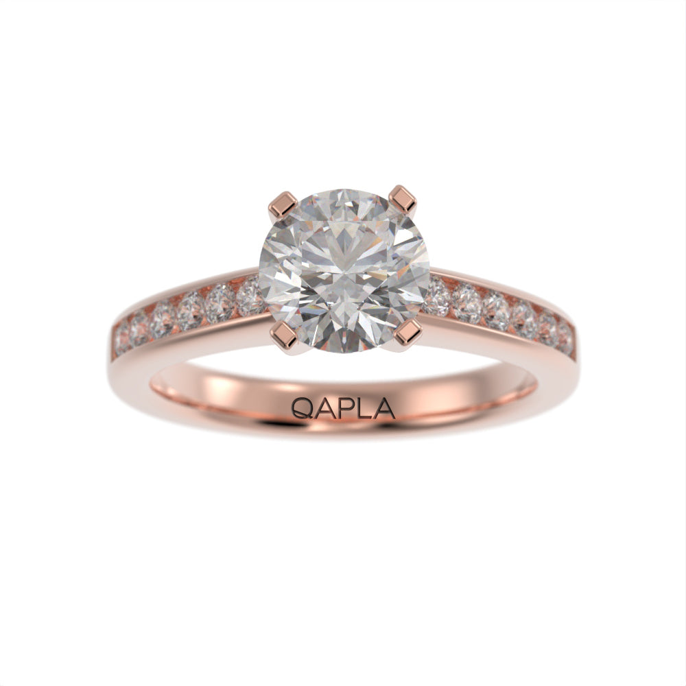 Modern brilliant pave ring