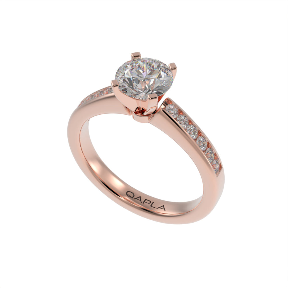Modern brilliant pave ring