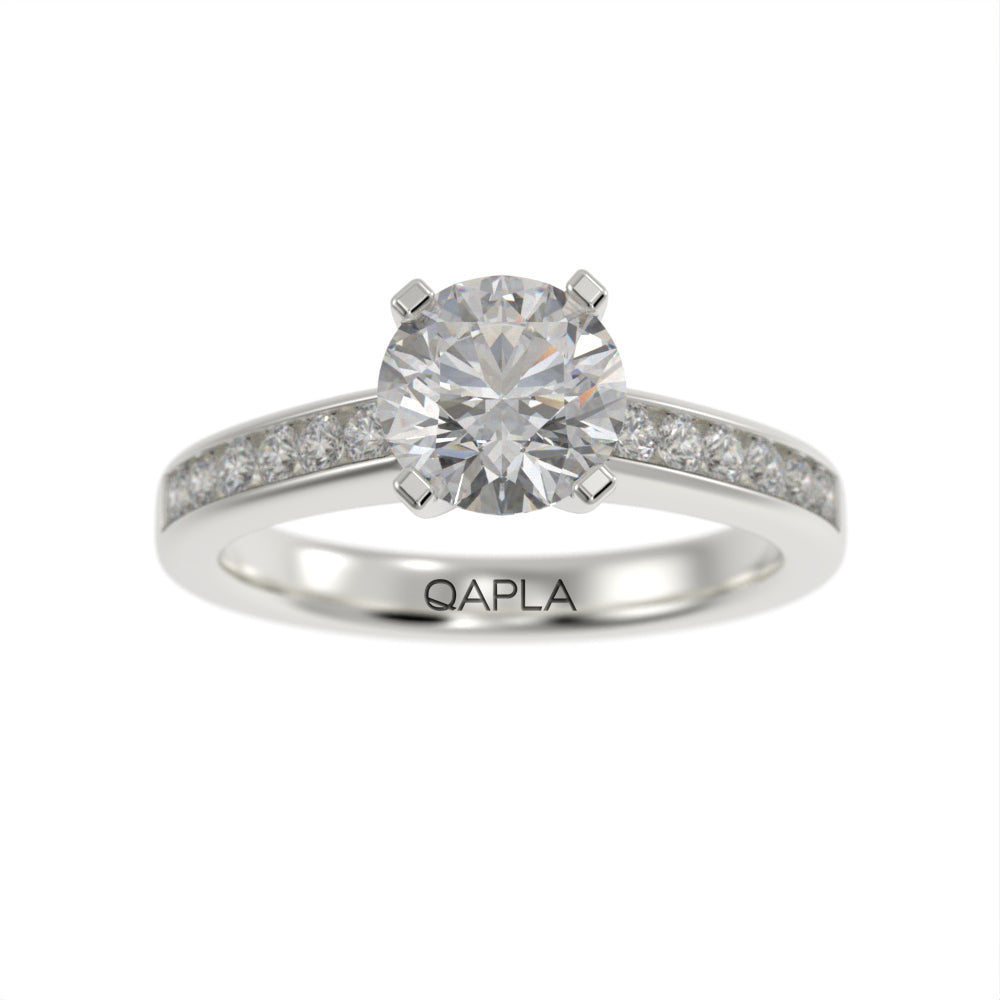 Modern brilliant pave ring