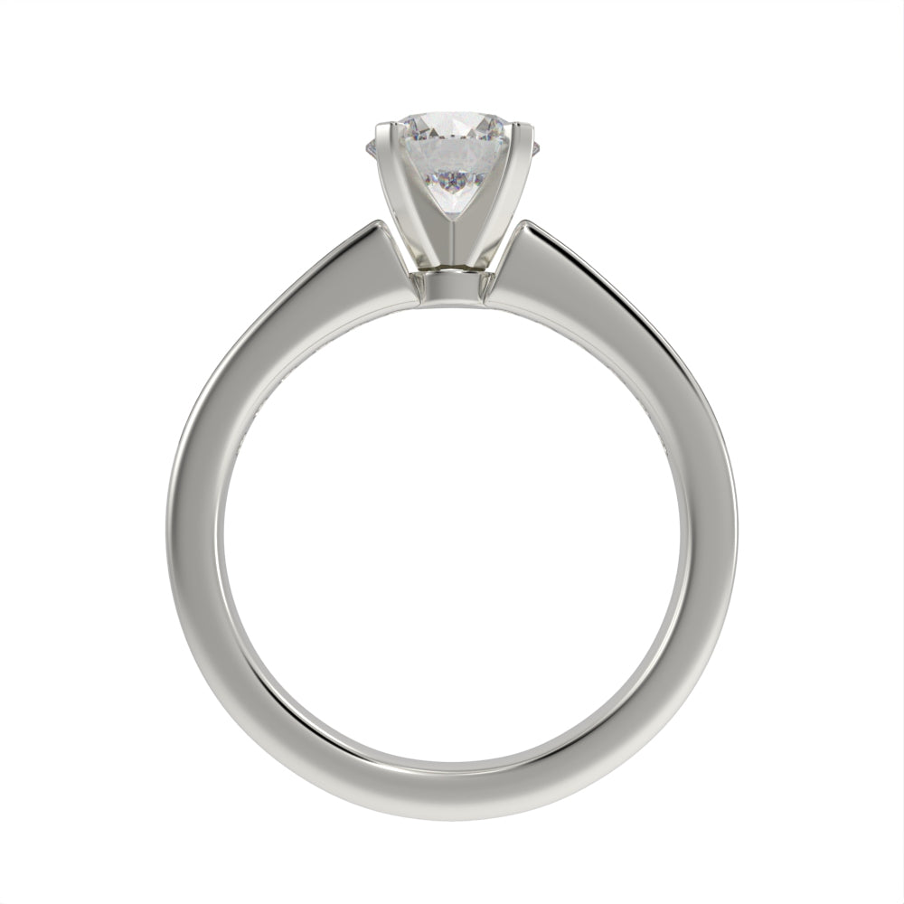 Modern brilliant pave ring