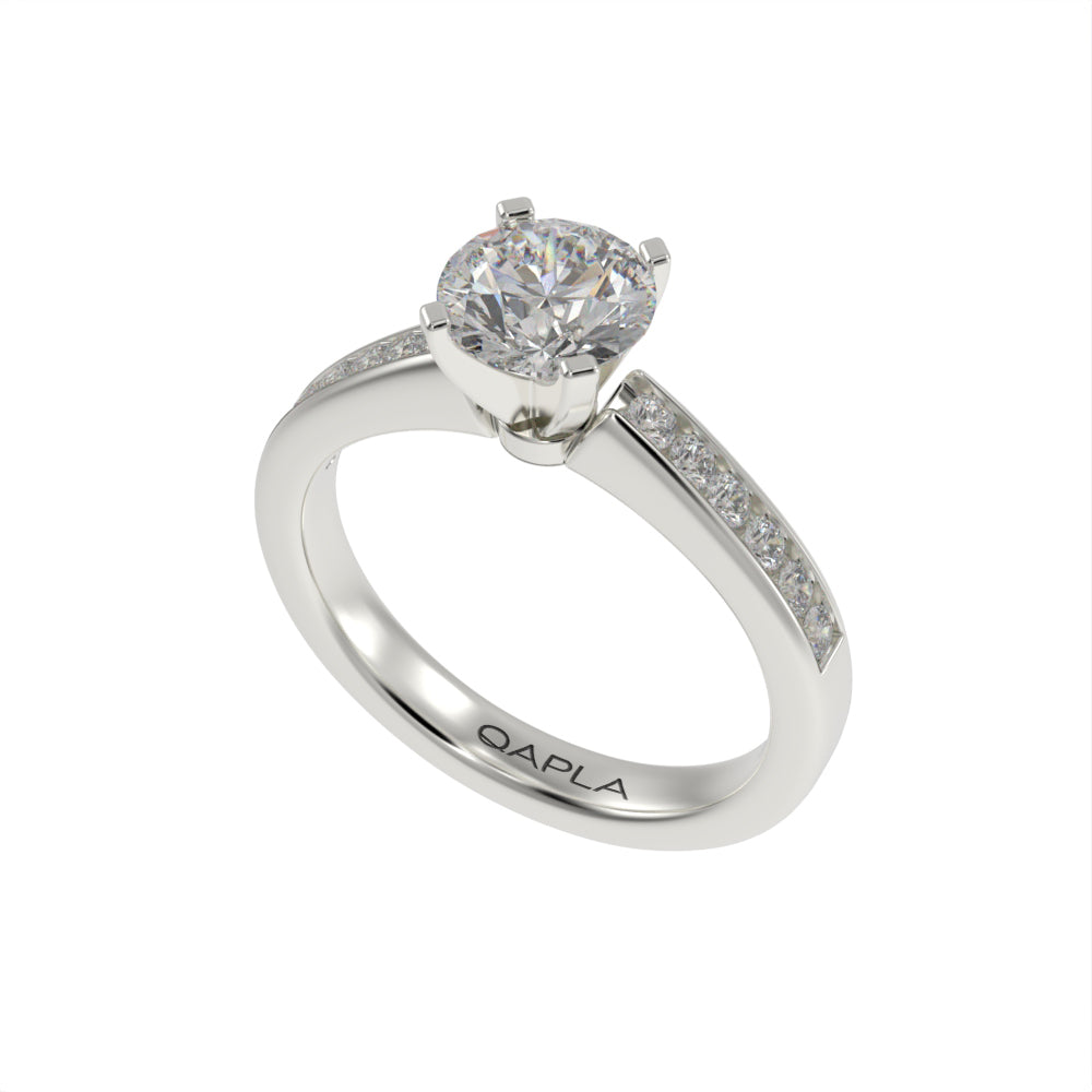 Modern brilliant pave ring