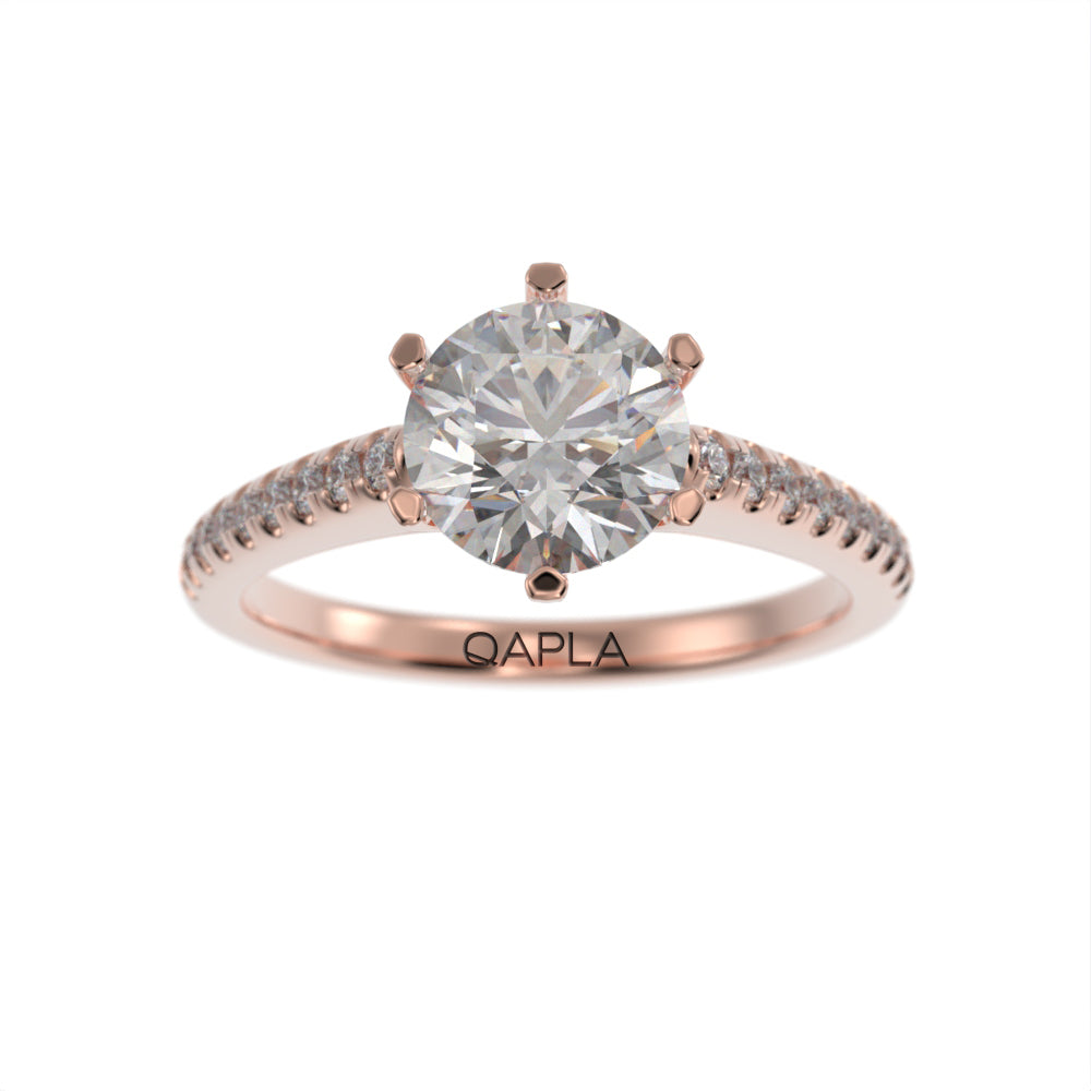 Majestic brilliant pave ring