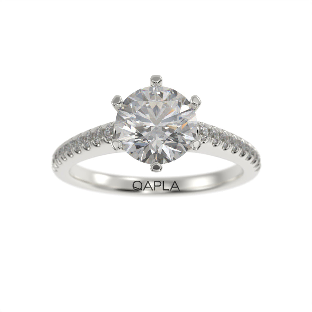 Majestic brilliant pave ring