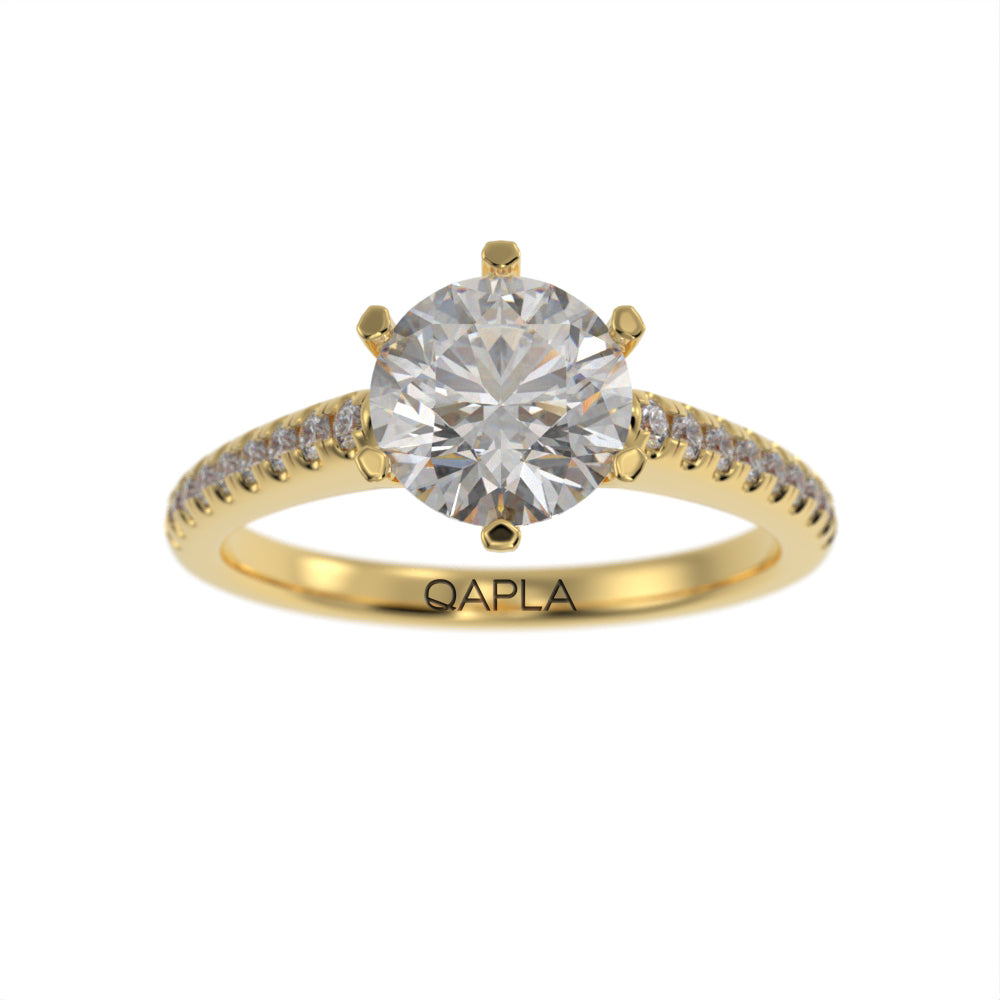 Majestic brilliant pave ring