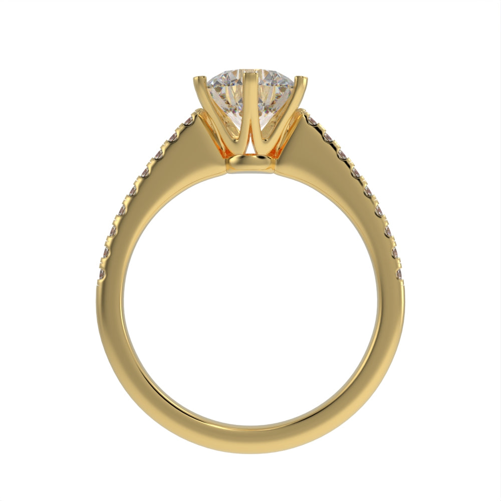 Majestic brilliant pave ring