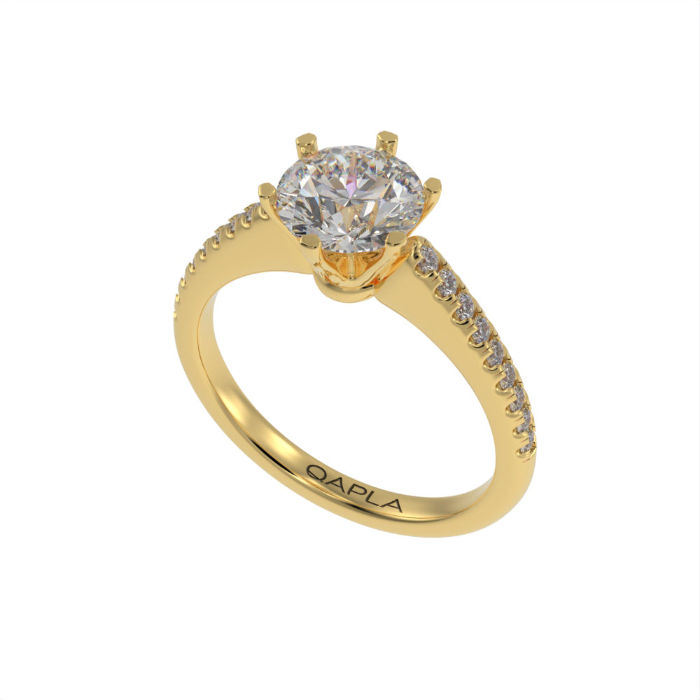 Majestic brilliant pave ring