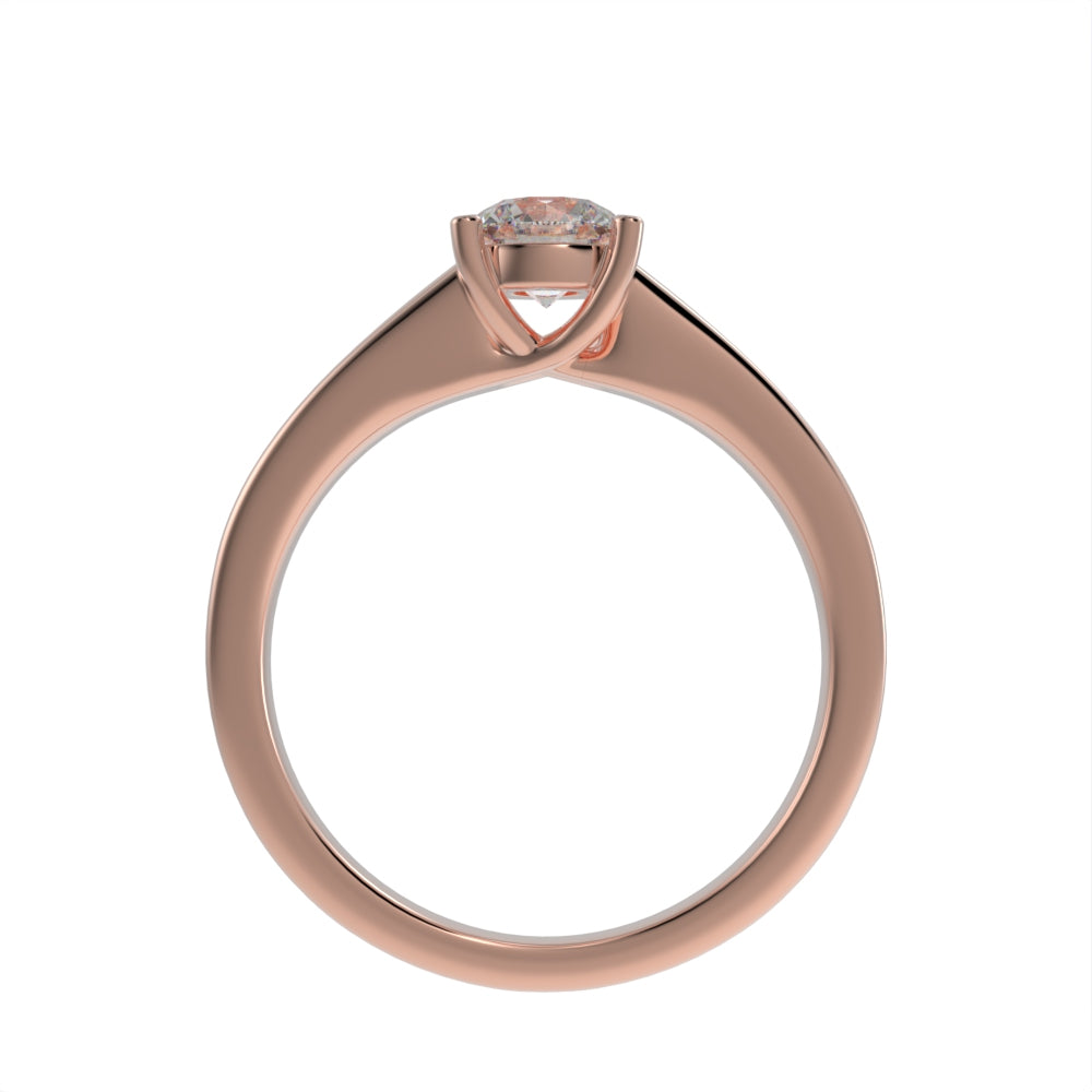 Elegant crossed pave ring