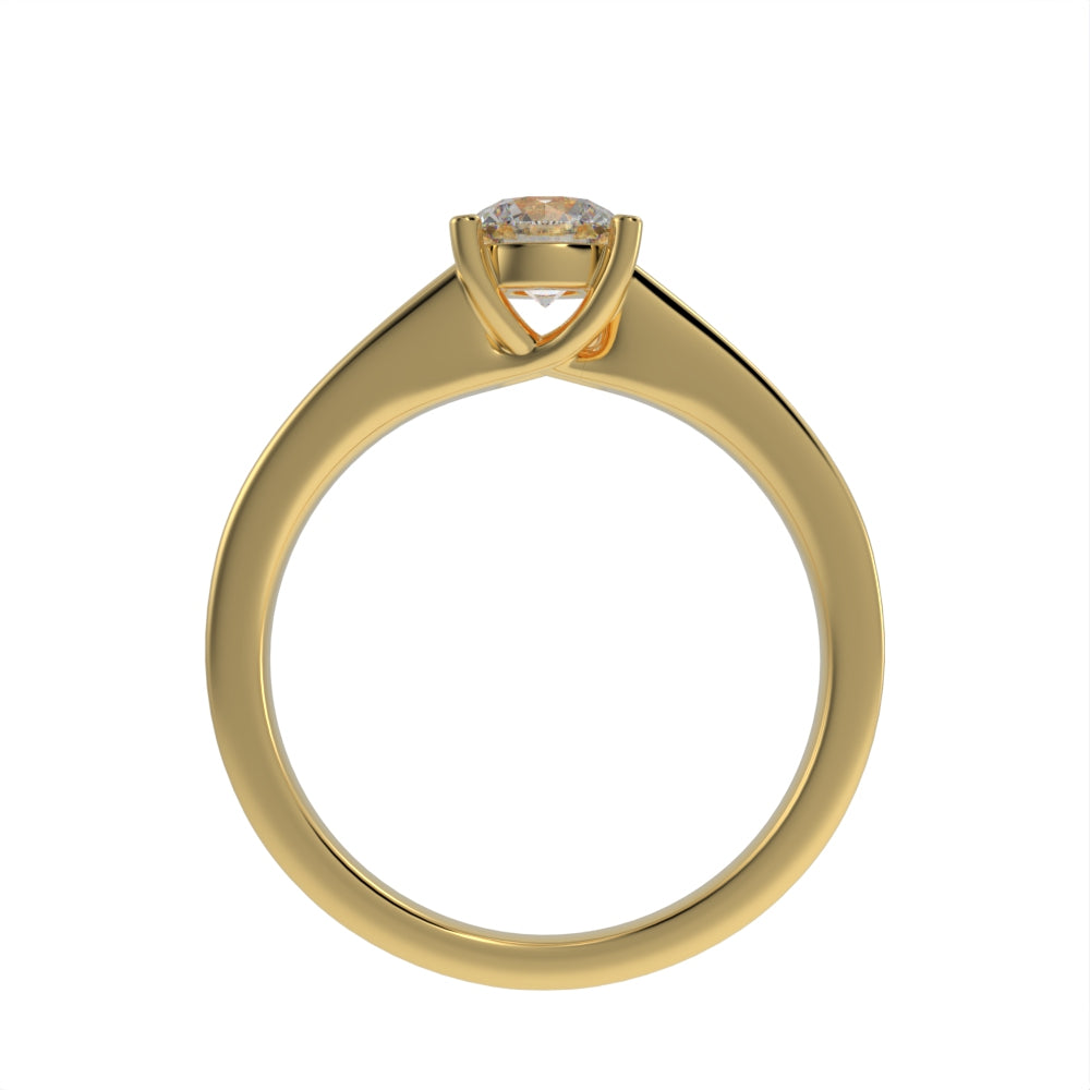 Elegant crossed pave ring