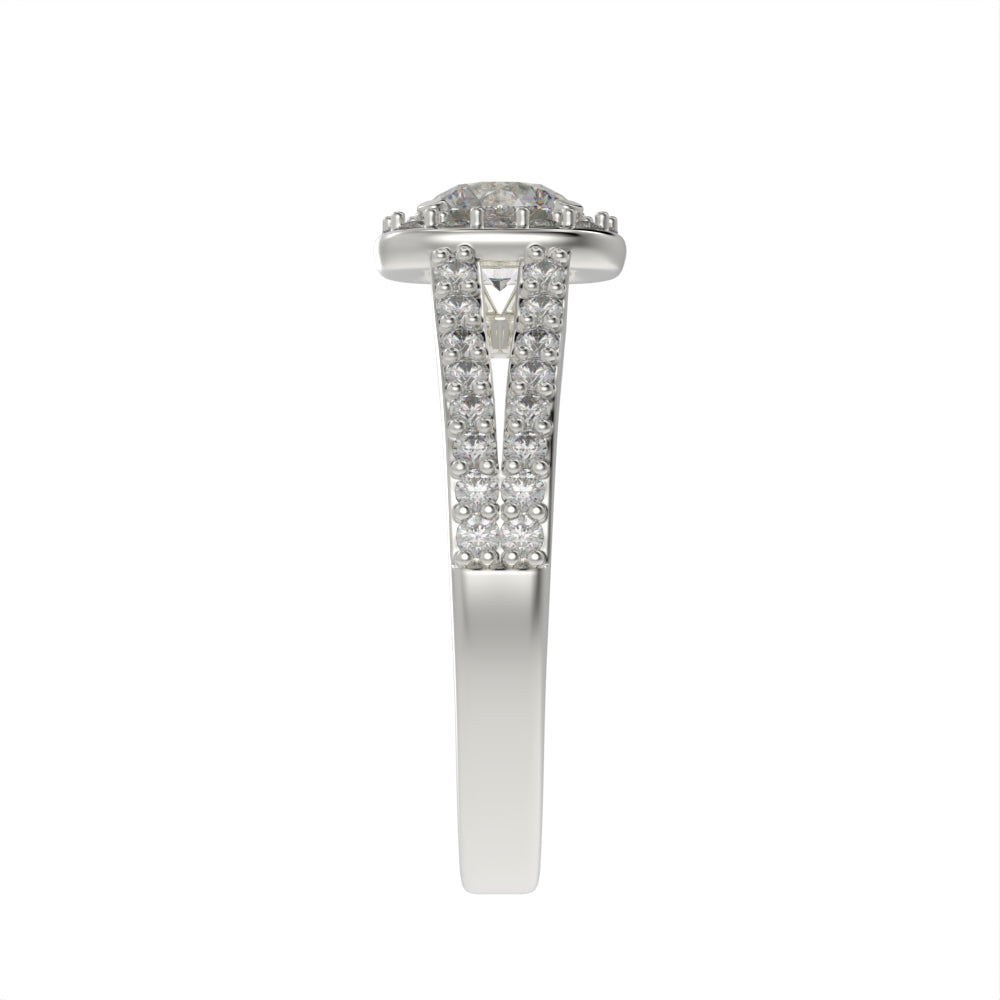 Luxe double brilliance halo ring