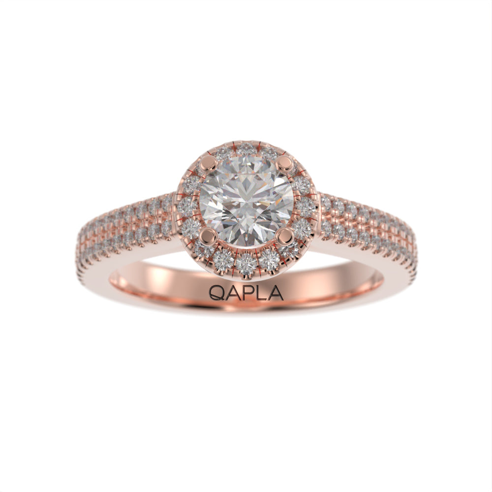 Dazzling Brilliance halo ring
