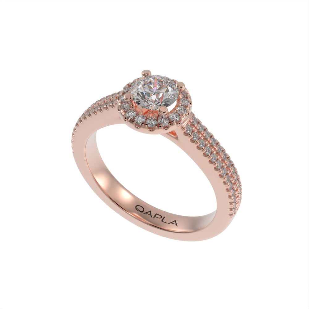 Dazzling Brilliance halo ring