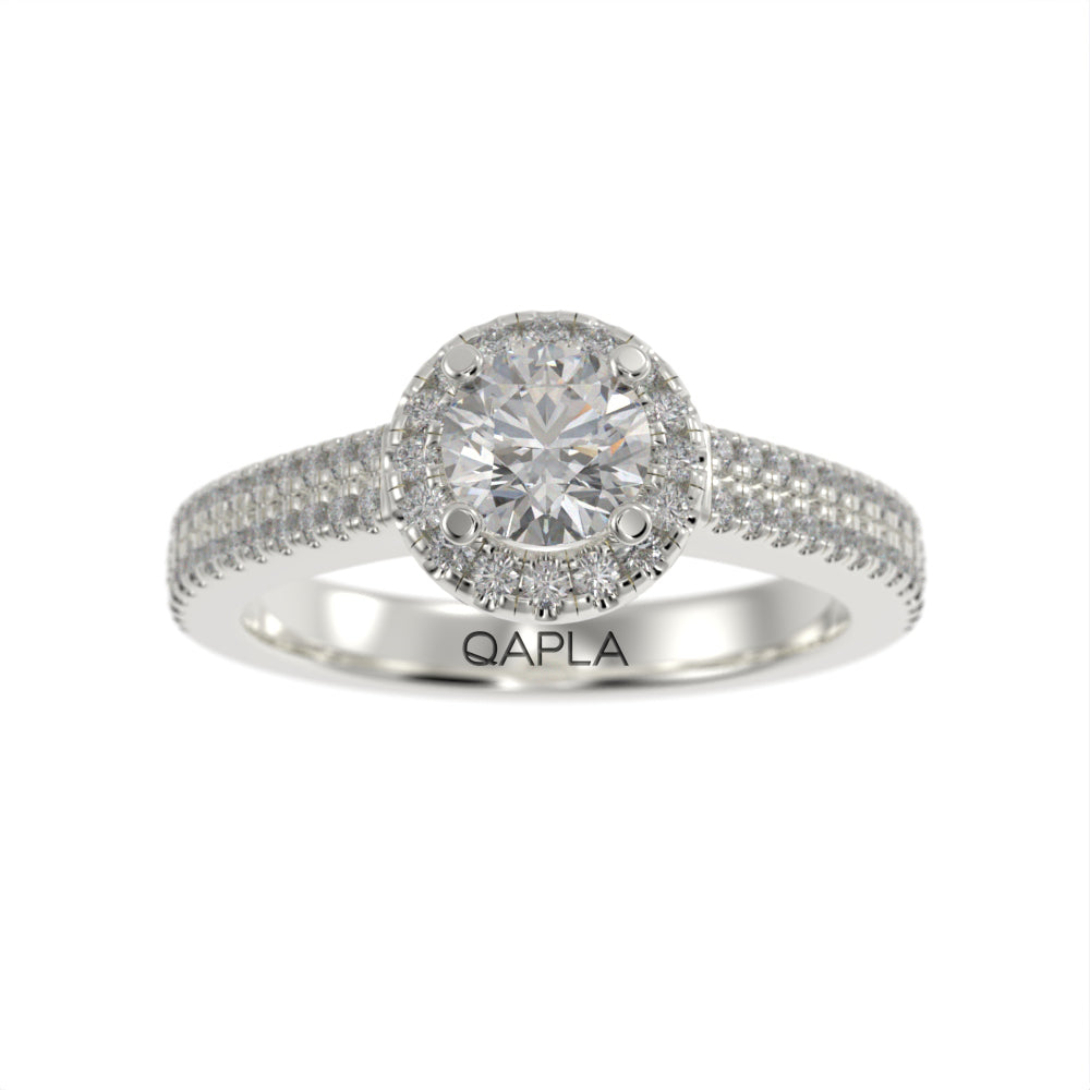 Dazzling Brilliance halo ring