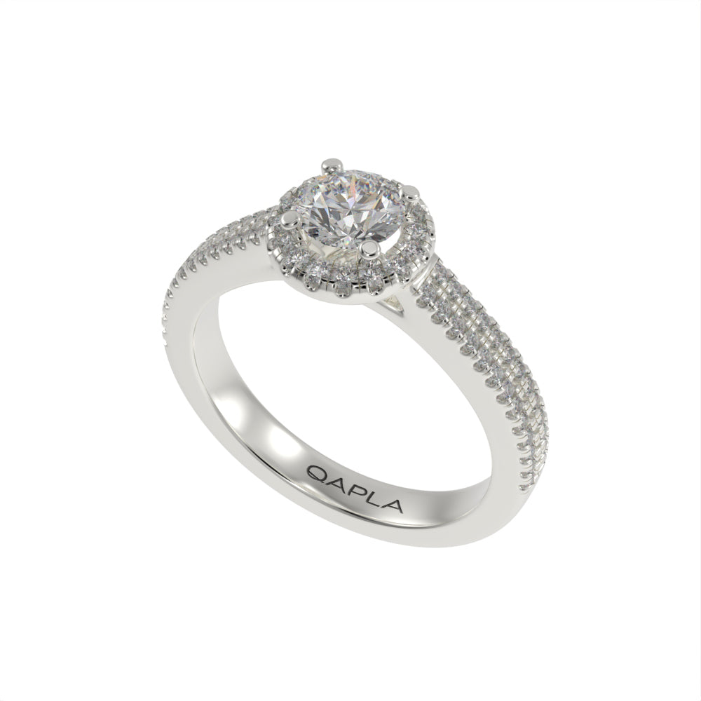 Dazzling Brilliance halo ring