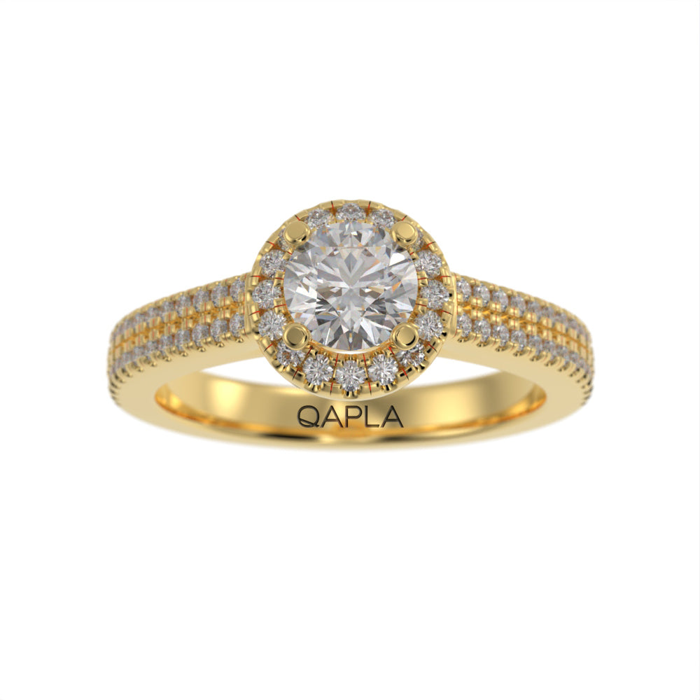 Dazzling Brilliance halo ring