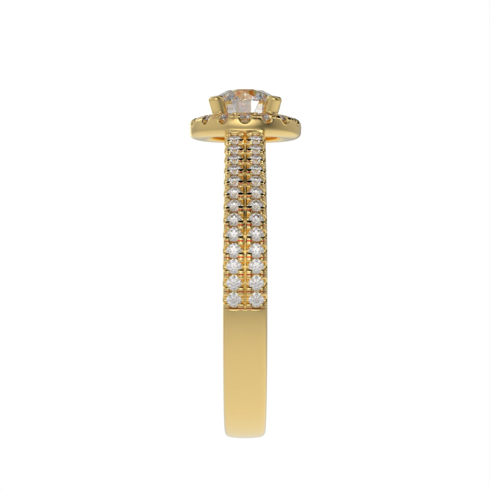 Dazzling Brilliance halo ring