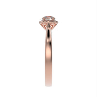Sophisticated brilliant halo ring