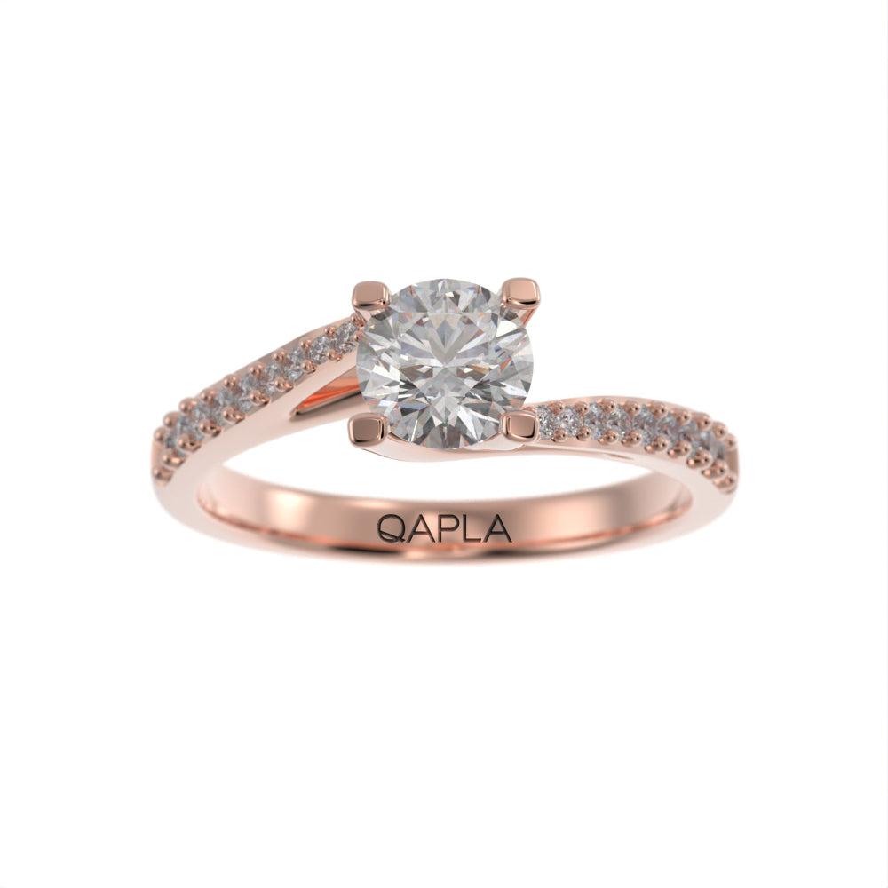 Luxe brilliant wave unique ring