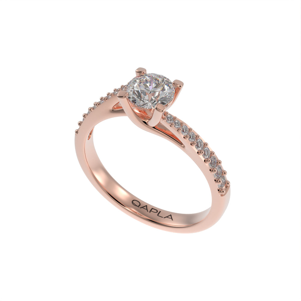 Luxe brilliant wave unique ring