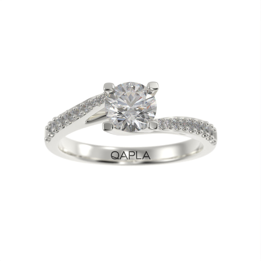 Luxe brilliant wave unique ring