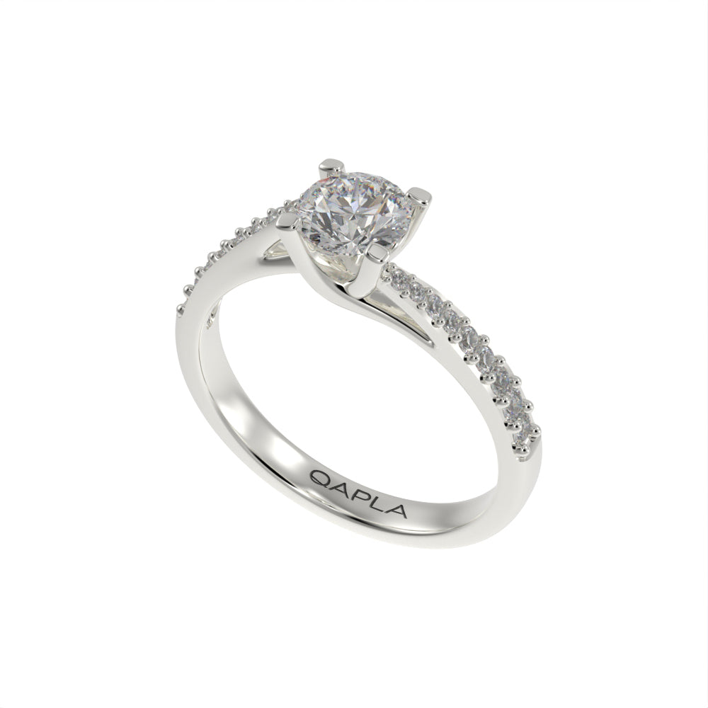 Luxe brilliant wave unique ring
