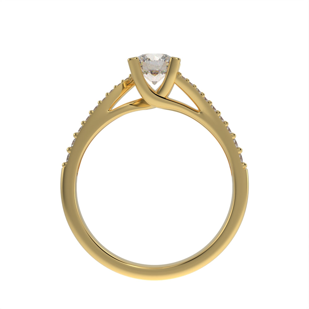 Luxe brilliant wave unique ring
