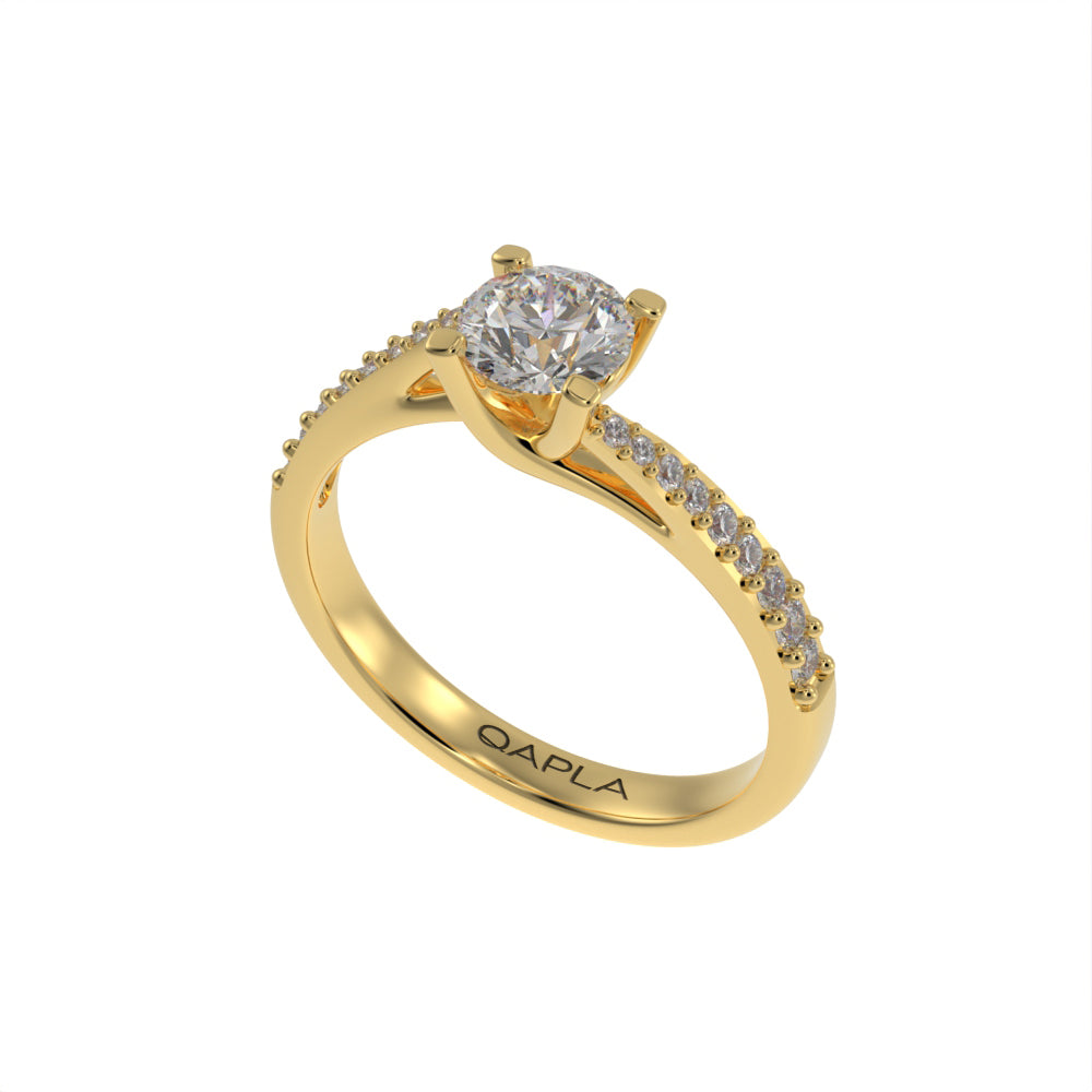 Luxe brilliant wave unique ring